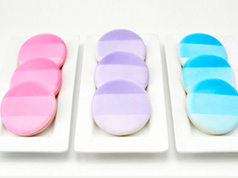 Ombre cookies in Cookies, biscuits and shortbreads recipes, preparation of the ingredients and step by step instructions of how to cook and bake