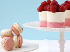 Raspberry kisses in Desserts recipes, preparation of the ingredients and step by step instructions of how to cook and bake