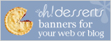 Banners of Oh!desserts.net website
